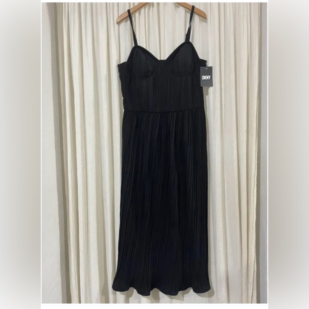 DKNY Strapless Black Dress